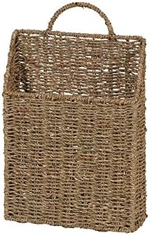 Household Essentials ML-5613 Deniz yosunundan Duvar Sepeti Seti, Kahverengi, 2 Parça
