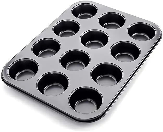 Alternative view of 12 Bölmeli Premium Metal Muffin ve Cupcake Tepsisi - Yapışmaz, Eşit Pişirme Özellikli Kalıp