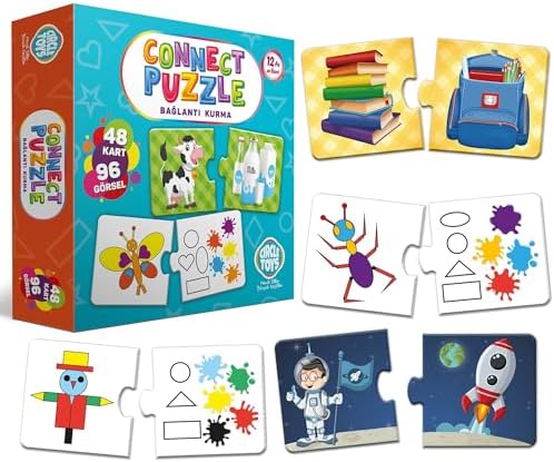 Circle Toys Connect Puzzle Bağlantı Kurma Oyunu Eşleştirme Kartları
