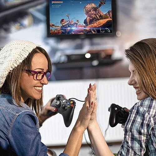Xbox 360 Controller PC Kablolu Oyun Kolu 2,20m USB Kablolu Bilgisayar Oyun Kolu Gamepad Joystick Controller Bilgisayar Uyumlu - Görsel 3