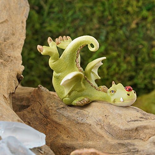 Top Collection Minyatür Peri Bahçesi ve Teraryum Yeşil Ejderha Uğur Böceği Heykelcik ile Oynuyor - Görsel 3