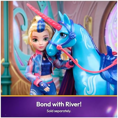 Unicorn Academy Isabel giydirme mankeni - sevilen Netflix dizisine ait orijinal bebek, 24 cm büyüklüğünde, 4 yaşından büyük çocuklar için