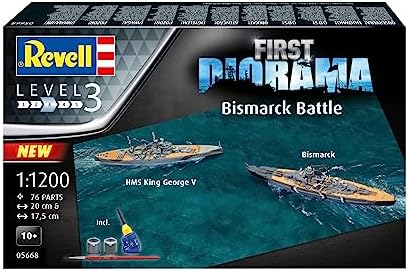 First Diorama Set, Bismarck Battle, Oyuncak - Görsel 3