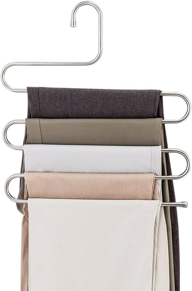 5 Katlı Metal Pantolon Eşarp Askısı