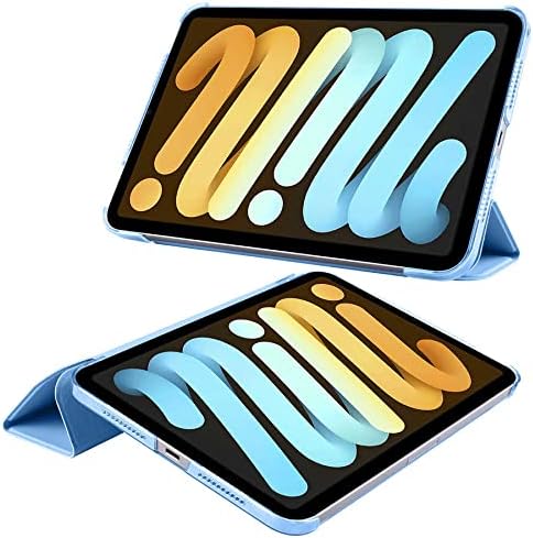 APPLE 11 inç iPad (A16) / iPad Air 10.9 inç/iPad 10.Nesil 10.9 Wi-Fi Tablet ile Uyumlu Tablet Kılıfı Smart Cover Uyku Modlu Standlı Arkası Sert Şeffaf Kapak Siyah