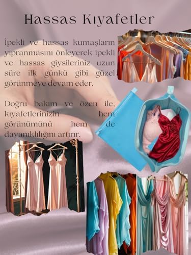 Çok Amaçlı Yıkama ve Kurutma Filesi, Fermuar Korumalı, Petek Mesh Dokulu, Ayakkabı ve Hassas Kıyafetler için