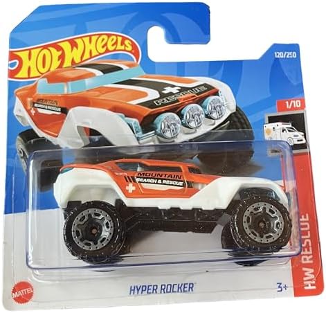 - Hyper Rocker - HW Rescue 1/10 - HCX26 - Short Card - Mountain Search & Rescue - Mattel 2022 - 1:64 - Görsel 3