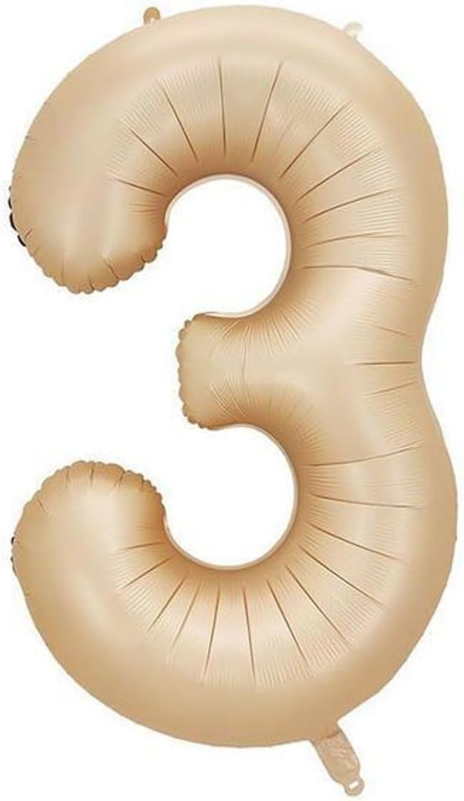 Alternative view of - 3 Rakamı Karamel Folyo Balon 34 inch 86 cm