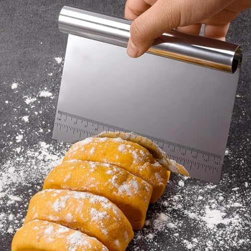 Alternative view of Jouis Hamur Kesici Çelik,Metal Hamur Sıyrıcı,Pasta Sıyırma Aparatı,Hamur Dilimleyici,Pasta Ve Pastacılık İçin Çelik Şekillendirici Ve Hamur Porsiyonlayıcı
