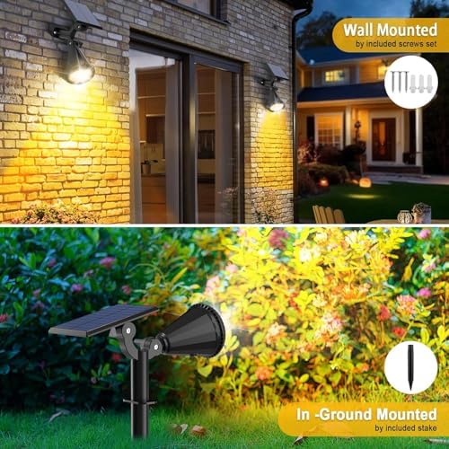Alternative view of Forlife AMBER18 LED Spot Güneş Enerjili Bahçe Aydınlatma Lambası, Fotoselli, Spike Aplik, 18W Su Geçirmez Dış Mekan Solar Lamba, Ağaç, Veranda, Garaj, Havuz, Duvar Ve Zemin Montajına Uygundur 42 CM