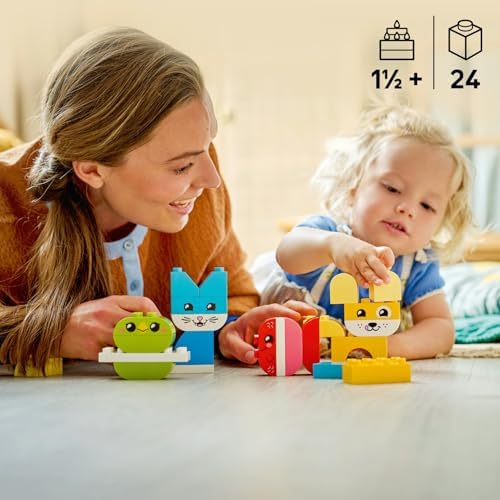 Alternative view of İlk 3'ü 1 Arada Yaratıcı Sevimli Hayvanlar 10477-1.5 Yaş ve Üzeri Çocuklar için Köpek, Kedi ve Tavşan Dahil 8 Hayvan Oluşturma Seçeneği İçeren Oyuncak Yapım Seti, Hediye Fikri (24 Parça)