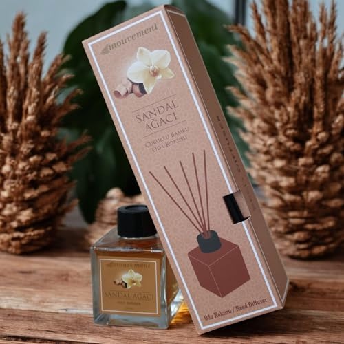 Sandal Esintisi 100 ml Çubuklu Oda Kokusu Evinize Sakinlik ve Doğal Şıklık Katın