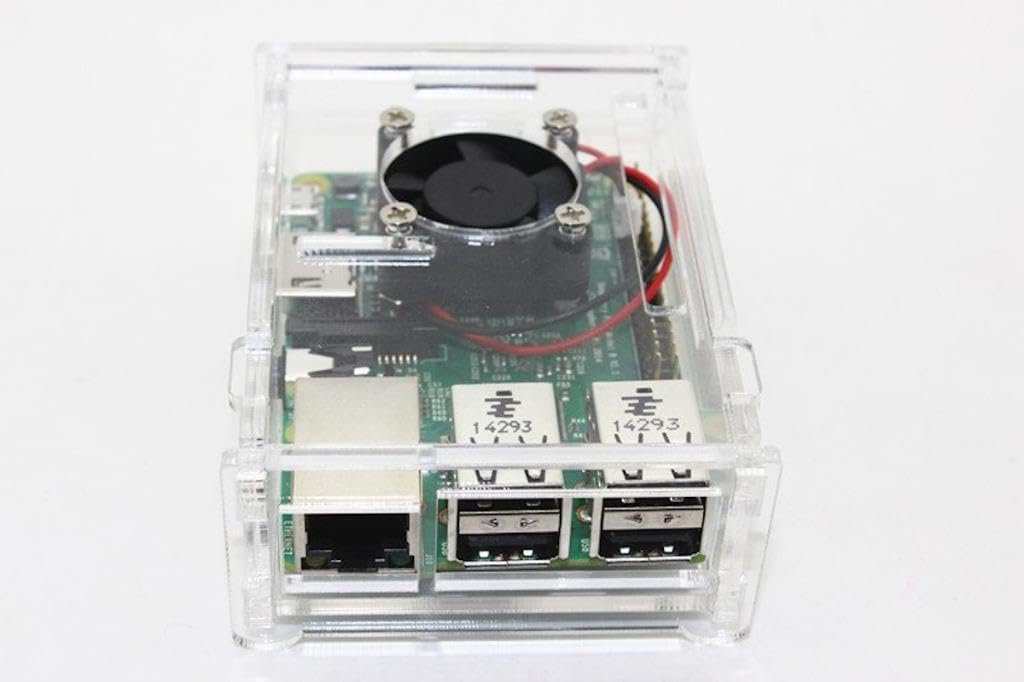 Alternative view of Raspberry Pi Orjinal Şeffaf Acrylic Kutu
