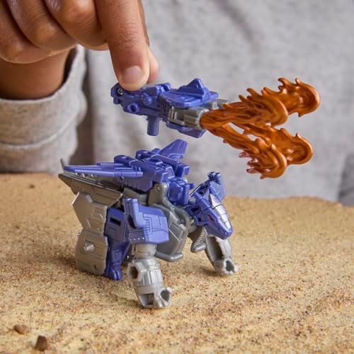 CYBERWORLD Galvatron Zırhlı Siber Değiştiriciler 10 cm Aksiyon Figürü, Ejderha Moduna Hızlı Değişim, Erkek ve Kız 6 Yaş ve Üzeri için Robot Oyuncakları