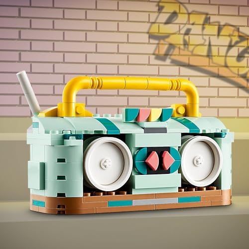 Alternative view of Retro Paten 31148-8 Yaş ve Üzeri Çocuklar için Mini Kaykay ve Kasetçalar Model Seçenekleri İçeren 3’ü 1 Arada Yaratıcı Oyuncak Yapım Seti, Doğum Günü Hediyesi Fikri (342 Parça)