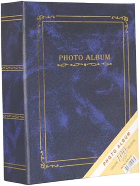 13x18cm 100 Fotoğraf Kapasiteli Ciltbezli Lüks Fotoğraf Albümü (MAVİ)