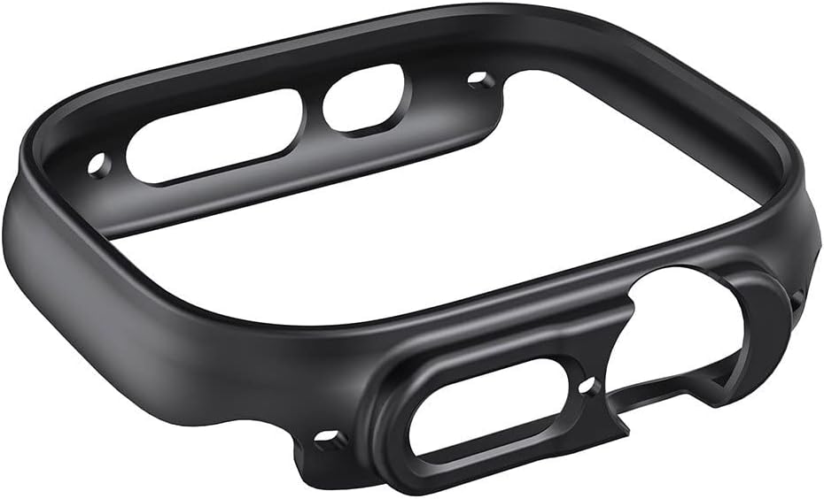 Alternative view of Apple Watch Ultra ile Uyumlu 49mm ile uyumlu PC Çerçeve Tam Koruyucu Kılıf, Apple Watch Ultra için 49mm Köşeleri Kapatan Koruyucu Siyah