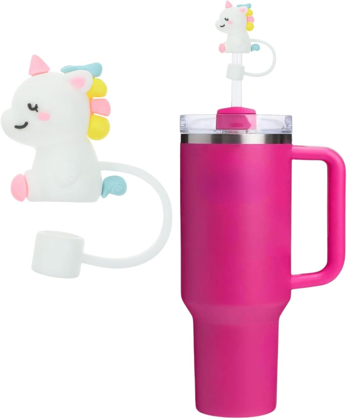 Alternative view of 1 Adet Unicorn Figürlü 10mm Silikon Pipet Kapağı –   Uyumlu Toz Geçirmez Pipet Tıpası