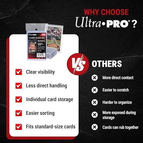 Ultra PRO - 100 Adet Yumuşak Kart Kılıfı 2-5/8" X 3-5/8" - Değerli Spor Kartlarınızı, Oyun Kartlarınızı ve Koleksiyon Ticaret Kartlarınızı Ultra Şeffaf Kart Kılıflarında Koruyun - Görsel 2