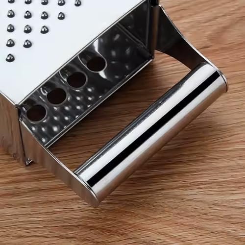 Alternative view of 4 Yüzeyli Mutfak Rendesi, Metal Saplı, Gümüş