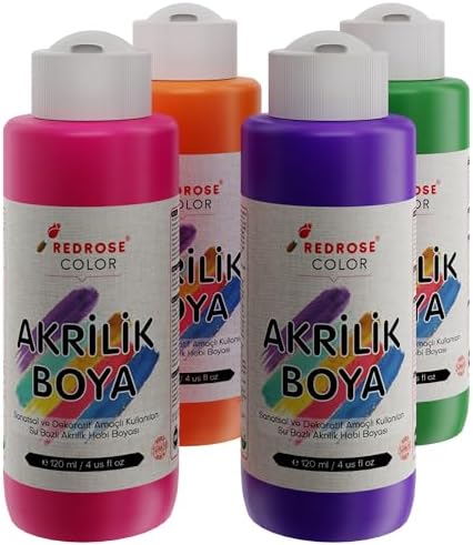 Alternative view of Ara Renkler Akrilik Boya 4'lü Set 4x120 ml