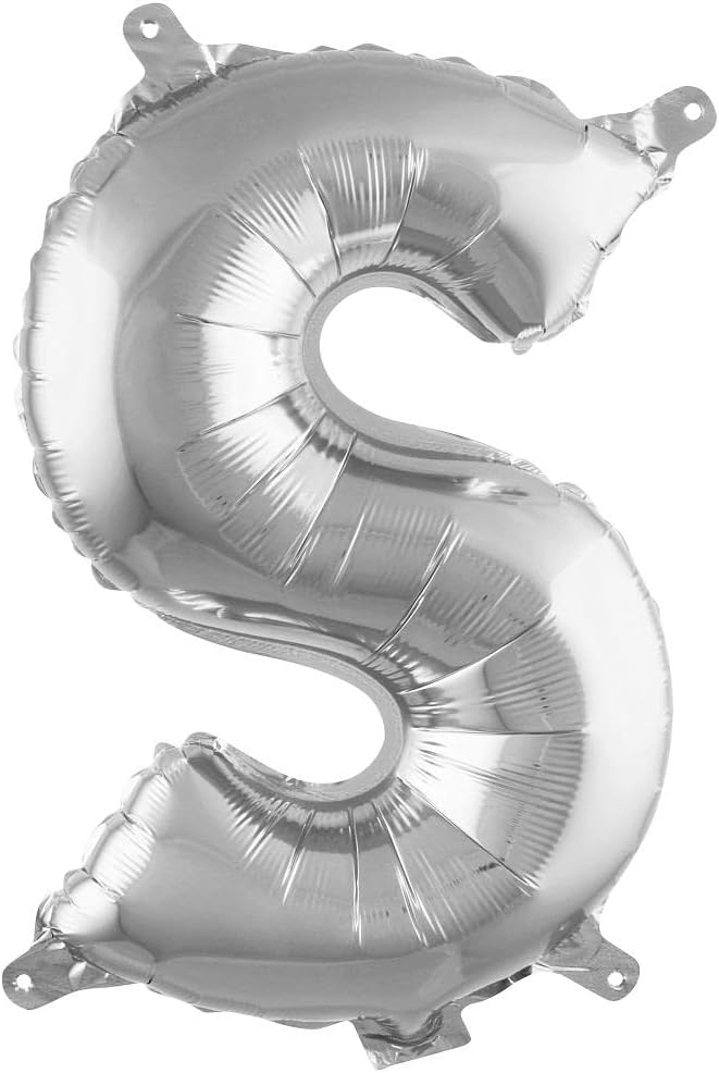 Alternative view of S Harfi 16 İnç Gümüş Renk Folyo Balon 36 CM (Gümüş)