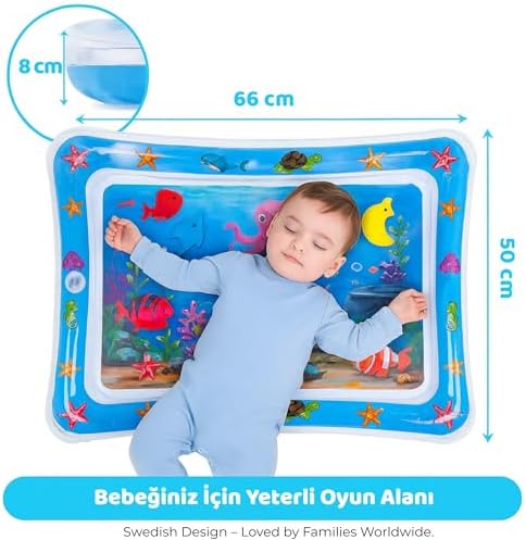 Alternative view of Bebek Su Oyun Matı (Tummy Time) – Test Raporlu, Sızdırmaz ve BPA’sız