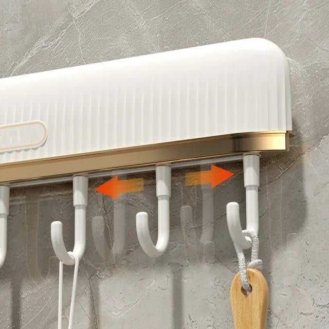 Alternative view of Yapışkanlı Askı Seti, Hareketli Kancalar, Anahtarlık ve Havlu Askısı, Banyo ve Mutfak için Çok Amaçlı Organizer, Kepçe,Kevgir Askısı