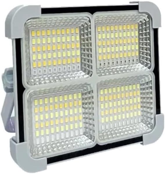 Seyyar Solar Led Projektör Gri Renk Cata 200w Güneş Enerjili Portatif Led Işık Taşınabilir Sokak Aydınlatması IP66 - Görsel 3