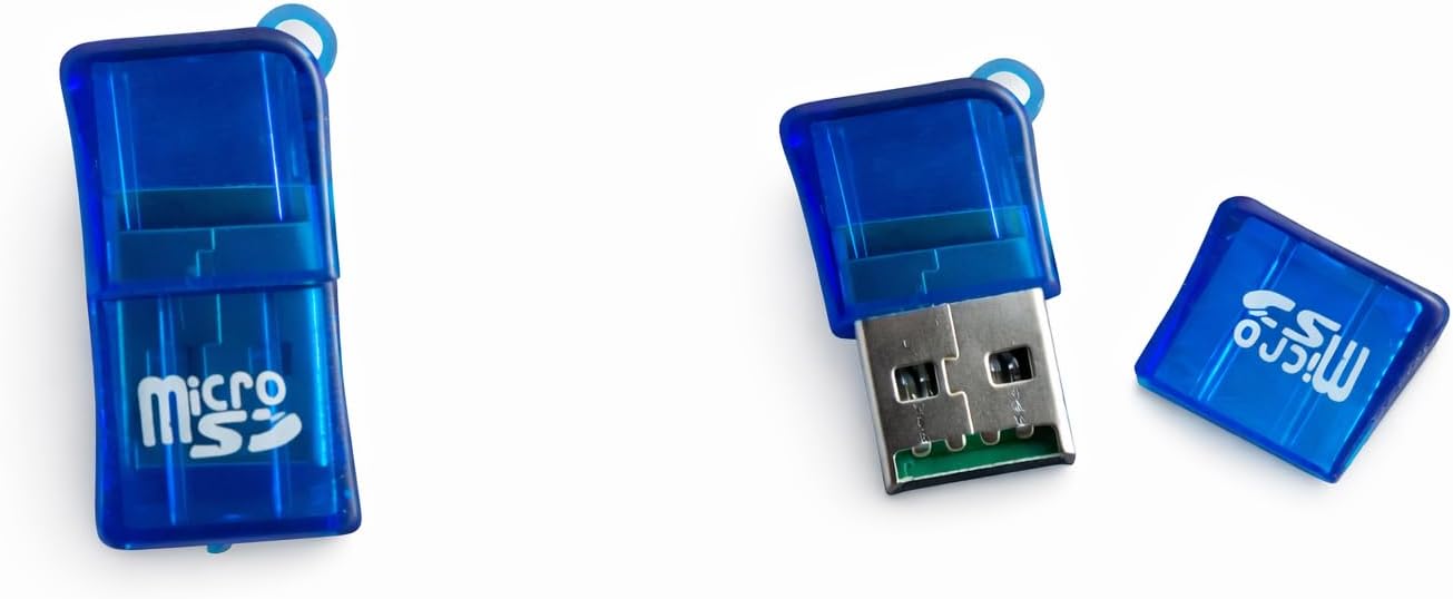 Alternative view of Micro SD Kart Okuyucu SDXC TF USB 2.0 T-Flash MicroSD TransFlash Hafıza Kartı Okuyucu Adaptör Yazıcı Mini Android Telefon Kamera PDA MP3 MP4 PC Mac Tablet TV Kutusu Uyumlu MAVİ
