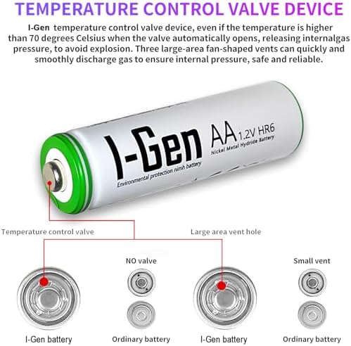 I-Gen B111 4 Adet AA 2700 Mah Şarj Edilebilir Kalem Pil 1.2V Ni-MH Şarjlı Pil - Görsel 3