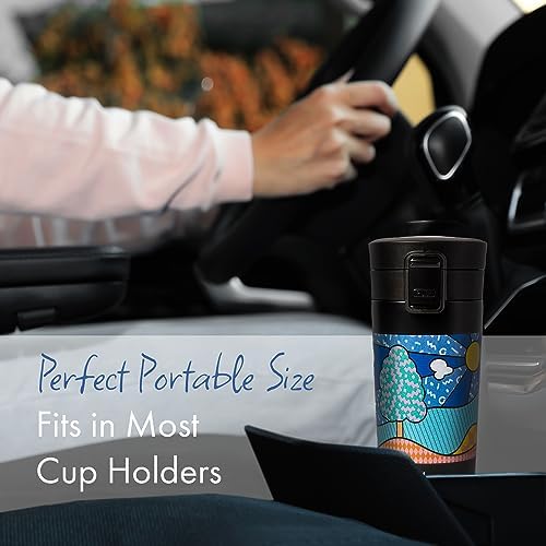 Any Morning 380 ml Paslanmaz Çelik Termos Mug, Çift Katmanlı, Sızdırmaz Kapaklı, Siyah BA21522