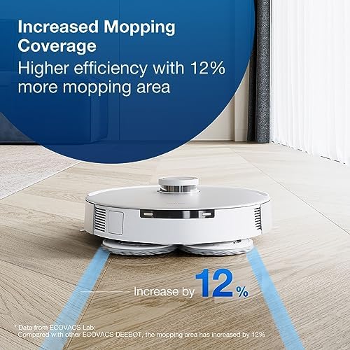 ECOVACS Yıkanabilir Paspas Pedleri 4 ADET DEEBOT X2 Omni/ T20 Omni/ T10 Omni/X1 Omni/X1 Turbo Serisi Robot Vakum ve Paspas Temizleyici, Gri - Görsel 3