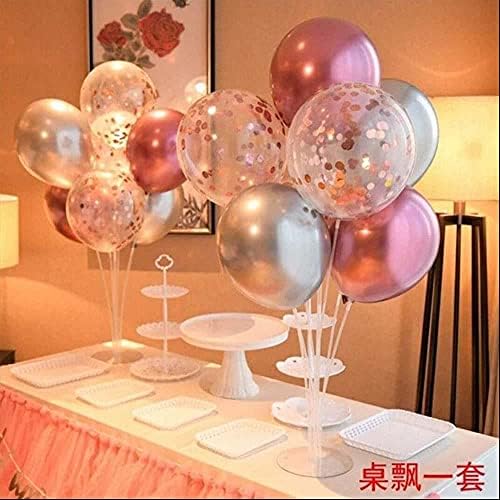 Patladı Gitti Balon Standı 7'li Şeffaf Ayaklı Doğum Günü Parti Kutlama Organizasyon