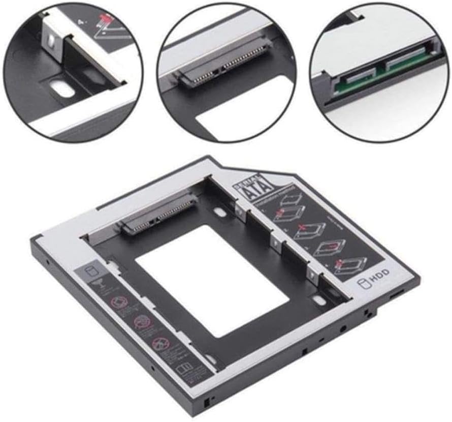Alternative view of 12.7 mm SATA HDD Harddisk Caddy Kızak Kutu Laptop SSD Notebook Ikinci HDD Takma