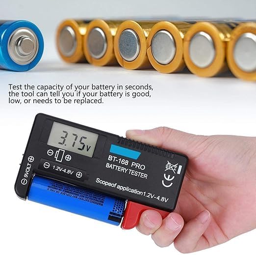 Alternative view of BT-168 Ekranlı Pil Voltaj Kapasite Test Cihazı 1.2V-4.8V ve 9V