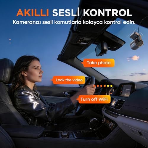Kawa Mini 7 Pro 4K Ultra HD HDR Wi-Fi 6 GPS'li Mini Araç Kamerası