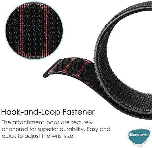 Xiaomi Watch 5 için Hasırlı Kordon Woven Sport Loop Siyah