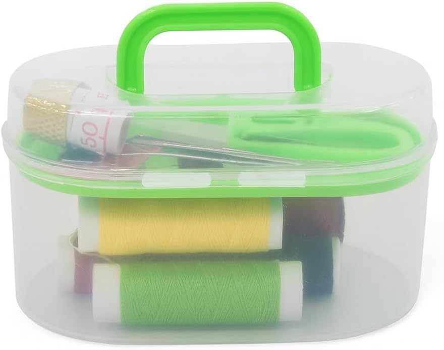 Mini Dikiş Seti Kutusu 18 Parça – İplik, İğne, Makas, Düğme, Mezura, Taşınabilir Dikiş Aksesuar Seti – Seyahat ve Ev İçin Dikiş Takımı - Görsel 3