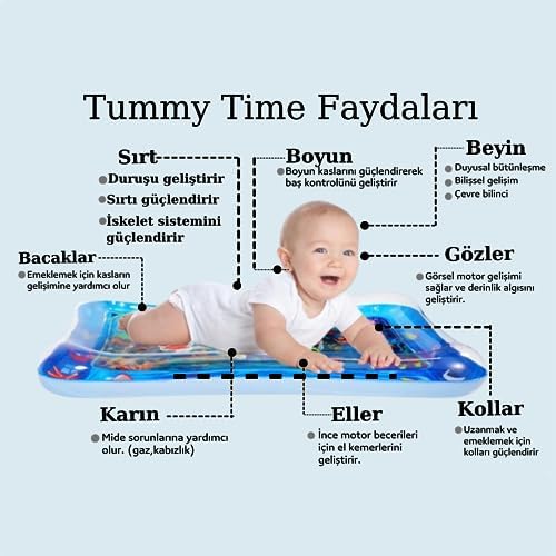 Alternative view of Bebek Su Oyun Matı, Tummy Time Aktivite Matı, Oyuncak Güvenliği TEST RAPORLU
