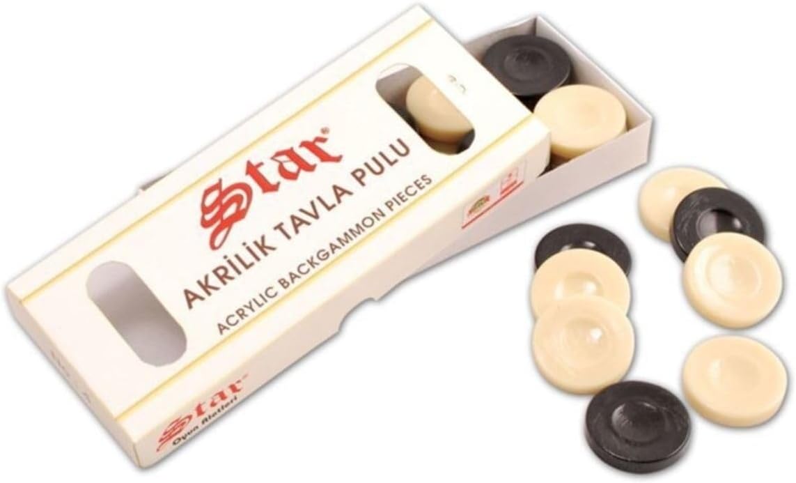 Star Oyun Aletleri Hediyesi Bizden Star Büyük Boy Akrilik Tavla Pulu gnsRKFaz4087