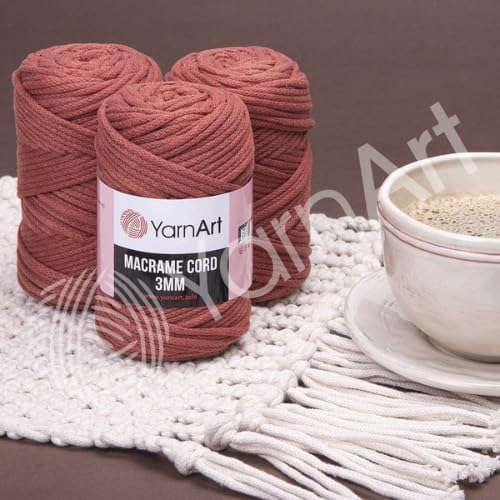 YarnArt El Örgü İpi MACRAME CORD 3 MM, 752, 2x500 gr