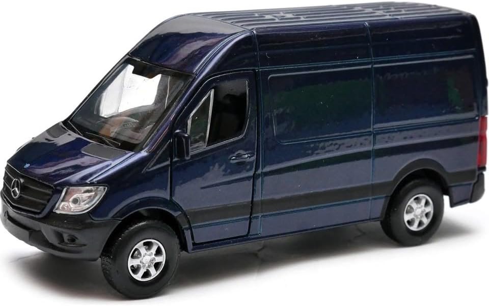 Alternative view of Welly Çek Bırak 12 Cm. Mercedes Benz Sprinter - Mavi