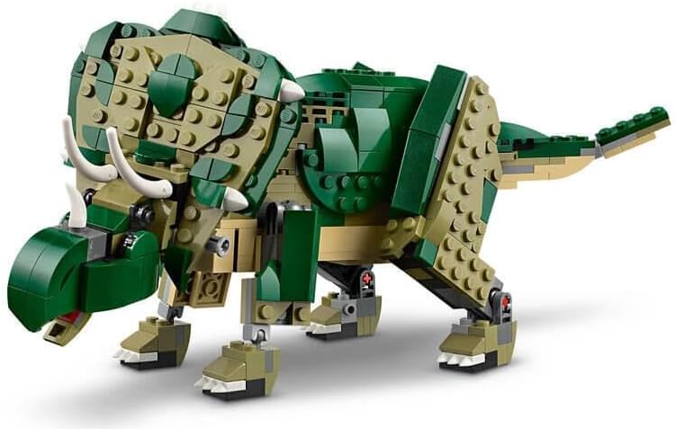 3’ü 1 Arada T. rex 31151 – 9 Yaş ve Üzeri İçin Triceratops veya Pterodactyl İçeren Yaratıcı Dinozor Modeli Yapım Seti (626 Parça)