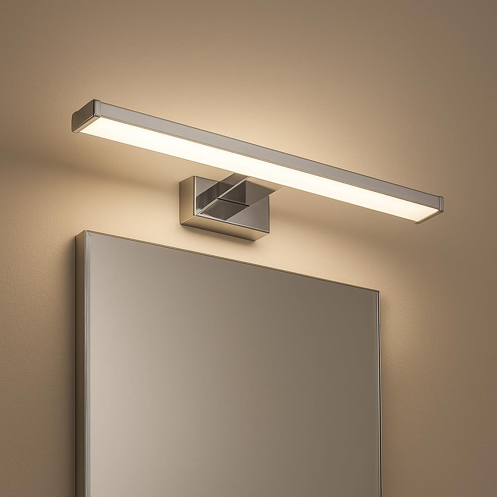 Leylek 8W 4200K LED Ayna ve Resim Apliği 40 cm 220V 720 Lümen – Krom Gövde, Doğal Beyaz Işık, Modern Duvar Üstü Aydınlatma - Görsel 2