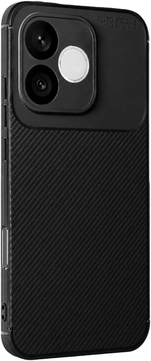 Honor 600 Lite ile Uyumlu Silikon Kılıf Kamera Korumalı Karbon TPU Brimstone Ultra Slim Fit Delux Siyah - Görsel 2