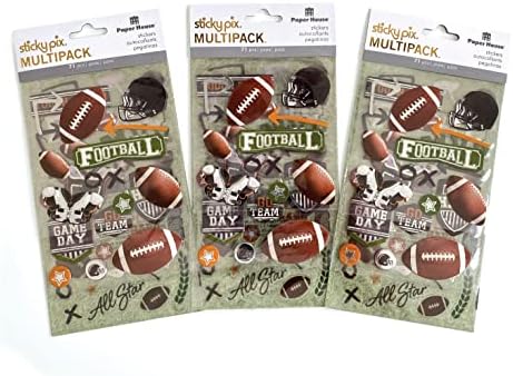 Paper House Productions Çıkartma Çeşitleri Paketi, Futbol, 3'lü Paket, 3 Parça - Görsel 3