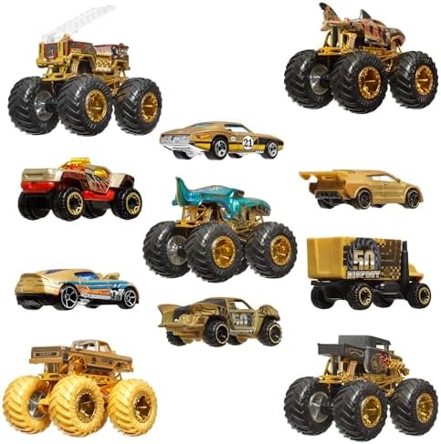 Alternative view of ®  Trucks Bigfoot Trophy Şampiyonları Araba ve Kamyon Çoklu Arabalar, metal Bigfoot, 5-Alarm, Bone Shaker, Mega-Wrex, Tiger Shark ve 6 araba, JDW07