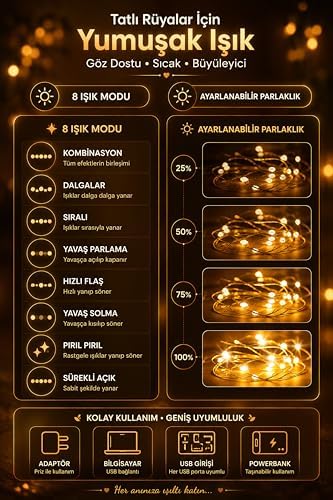 8 MOD Perde Ledi 300 LED 3x3m 10 Sarkıt Led Yılbaşı Oda Dekoru Kumandalı Peri Perde Led
