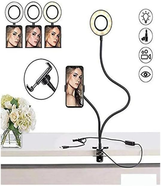 Led Ring Light Youtuber Light Stüdyo Işığı Akrobat Selfie Led Masa Lambası 3 in 1 Set